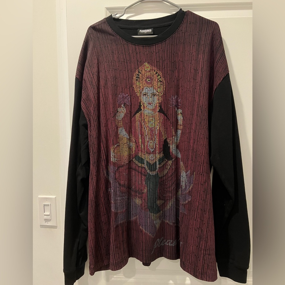 Pleasures beads long sleeve shirt